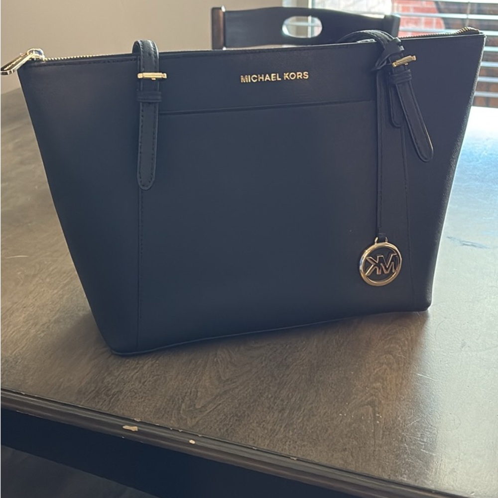 Michael Kors Black Saffiano Leather Tote Bag